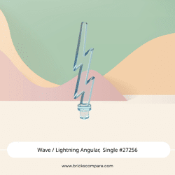 Wave / Lightning Angular, Single #27256 - 42-Trans-Light Blue