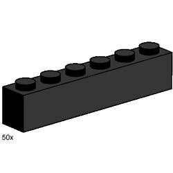 Lego 10006 1x6 Bricks