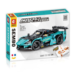 SEMBO 701905 Unlimited accumulated speed: remote control speed lightning sports car technology remote control stunt building block car
