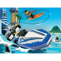 Lego 6737 Crazy Stunt Island: Water-skiing hunt
