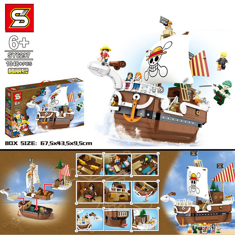 LEGO One Piece SD6208 - Marine Ship Unofficial LEGO [Unboxing