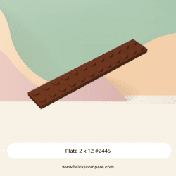 Plate 2 x 12 #2445 - 192-Reddish Brown