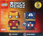 KAZI / GBL / BOZHI 147-7 Brick Headz: Iron Man and Captain America