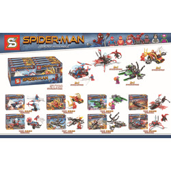 SY SY700H Spiderman chariot can be combined with 8 models