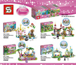 SY 1190C Princess Castle 4 submarine castles, magic castle, romantic castle, ice and snow castle