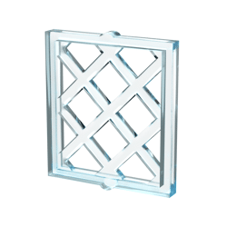 Bars For Window 1 x 2 x 2 #38320 - 42-Trans-Light Blue