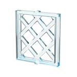 Bars For Window 1 x 2 x 2 #38320 - 42-Trans-Light Blue