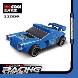 DECOOL / JiSi 22009 Return car: Blue Racing Cars