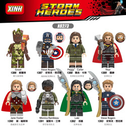 XINH 1386 8 minifigures: Super Heroes