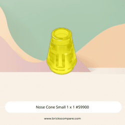 Nose Cone Small 1 x 1 #59900 - 44-Trans-Yellow