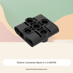 Technic Connector Beam 3 x 3 #39793 - 26-Black