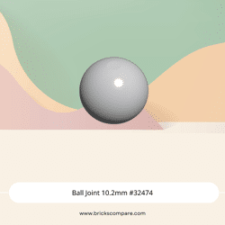 Ball Joint 10.2mm #32474 - 194-Light Bluish Gray