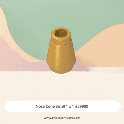 Nose Cone Small 1 x 1 #59900 - 297-Pearl Gold