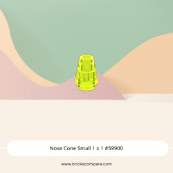 Nose Cone Small 1 x 1 #59900 - 49-Trans Neon Green