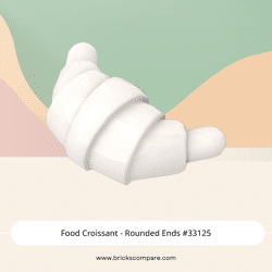 Food Croissant - Rounded Ends #33125 - 1-White