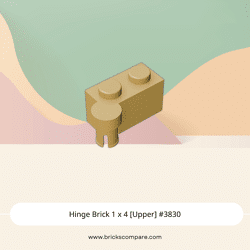 Hinge Brick 1 x 4 [Upper] #3830 - 5-Tan
