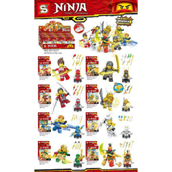 SY SY1277-2 8 gold version weapon minifigures