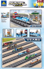 KAZI / GBL / BOZHI KY98247 City Train: Blue Steam Train (Small)