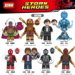 XINH 1334 8 Spiderman Minifigures