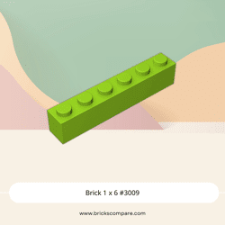 Brick 1 x 6 #3009 - 119-Lime