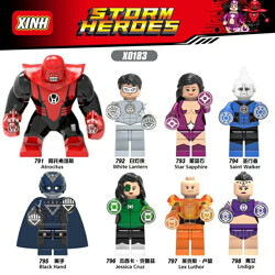 XINH 796 8 minifigures: Super Heroes