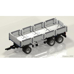 Rebrickable MOC-4157 Mann Transport Truck Trailer
