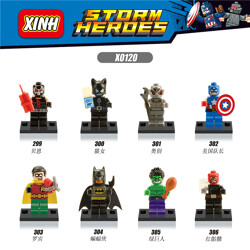 XINH 303 8 minifigures: Super Heroes