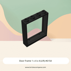 Door Frame 1 x 4 x 4 (Lift) #6154 - 26-Black