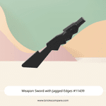 Weapon Sword with Jagged Edges #11439 - 26-Black