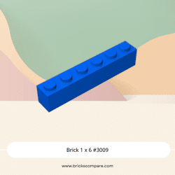 Brick 1 x 6 #3009 - 23-Blue