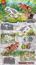 LELE 39097-1 Dinosaurs: King Dragon, Double Ridge Dragon and Barbarian Dragon, Rapid Dragon Independent Set 2