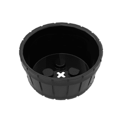 Barrel Half Large with Axle Hole #64951  - 26-Black