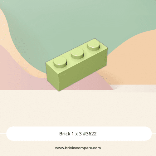 Brick 1 x 3 #3622 - 326-Yellowish Green