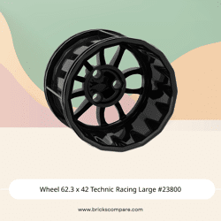 Wheel 62.3 x 42 Technic Racing Large #23800  - 26-Black