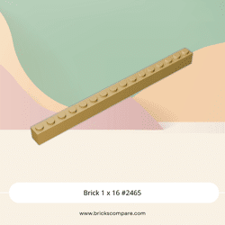 Brick 1 x 16 #2465 - 5-Tan