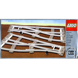 Lego 7852 Left and Right Points Manual Grey 4.5 V
