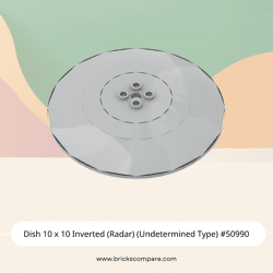 Dish 10 x 10 Inverted (Radar) (Undetermined Type) #50990 - 194-Light Bluish Gray