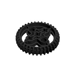 Technic Gear 36 Tooth Double Bevel #32498 - 26-Black