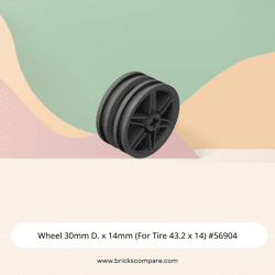 Wheel 30mm D. x 14mm (For Tire 43.2 x 14) #56904 - 199-Dark Bluish Gray