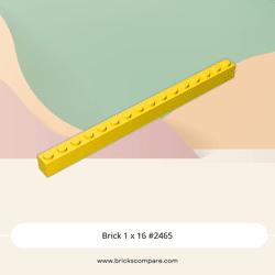 Brick 1 x 16 #2465 - 24-Yellow