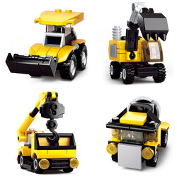 Sluban M38-B0592D Creative N change: engineering vehicles 4 tractors, excavators, cranes, mixers