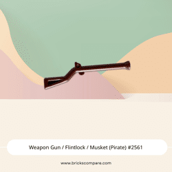Weapon Gun / Flintlock / Musket (Pirate) #2561 - 192-Reddish Brown