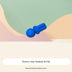 Technic Axle Towball #2736 - 23-Blue