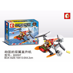 SY 602007 Dragon Fury Super Police: Robber&#39;s Biplane Helicopter