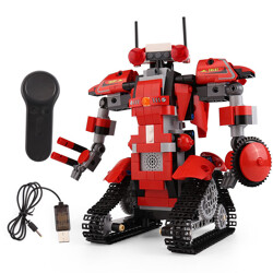 MOULDKING 13001 Star Team: Battlefield One Red M1 Intelligent Robot Assemble Remote Control Blocks