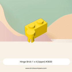 Hinge Brick 1 x 4 [Upper] #3830 - 24-Yellow