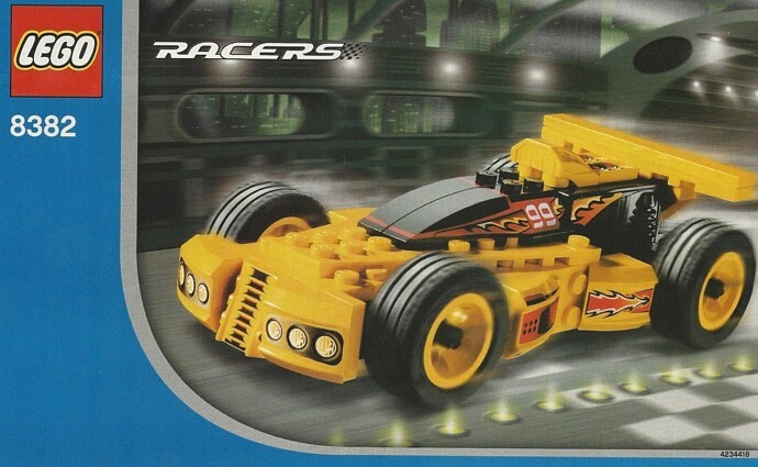 Yellow lego best sale race car