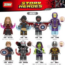 XINH 1309 8 minifigures: Super Heroes