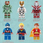 DECOOL / JiSi 0248 Mana 6 Dive Space Edition Iron Man Captain America Silver Battle will be Hebron