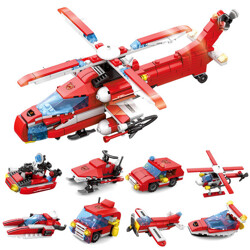 KAZI / GBL / BOZHI KY80514-1 City Fire: Heavy Fire Helicopter 8IN1 8 Fit